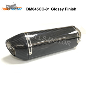 Silenciador brillante de fibra de carbono para motocicleta, silenciador de escape para 600cc con CNC DB Killer CBR300 CB500X <span class=keywords><strong>CB500F</strong></span> para HONDA Motor Bike - Product Image 5