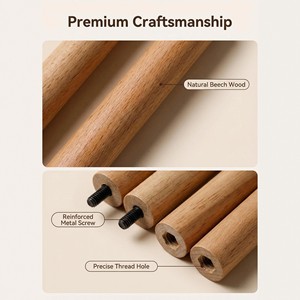 Wooden Rubberwood Multi Layer Fruit <b>Plate</b> <b>Rack</b> Dessert Pastry Cake Stand Home Office Garden Use Minimalist Style Durable Solid - Product Image 4