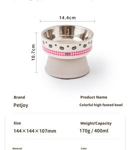 <span class=keywords><strong>Bol</strong></span> ovale en acier inoxydable pour chat et chien, pieds hauts, <span class=keywords><strong>anti</strong></span>-<span class=keywords><strong>renversement</strong></span>, imperméable, écologique, matériau de qualité alimentaire pour une utilisation en intérieur - Product Image 3