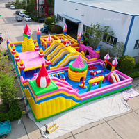Parc d'attractions gonflable géant de haute qualité en PVC écologique, prix d'usine, conception personnalisée disponible