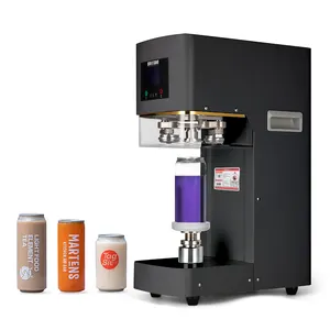 Automatic cans electric commercial can seal seamer machine desktop tin canning can sealing machine soda beer juice canning