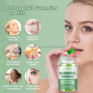 Supplément de chlorophylle Ausreson Sodium Cuivre Chlorophylle Detox Gummy Vente en gros Bio Chlorophylle Gummies - Product Image 3