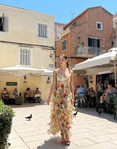 Chic Ladies Beachwear Backless <strong>Long</strong> <strong>Slip</strong> Dress Latest Blue Floral Print Chiffon Dress - Product Image 3