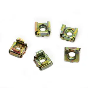 SDPSI Color Zinc-plated Steel Quartet Floating s M4 M5 M6 M8 M10 M12 Cassette Elastic Enclosure Card Cage Square Snap-In Nut