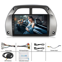 4G Wifi 9 pouces 2 Din écran tactile Android voiture Audio avec Gps Navi lecteur multimédia pour Toyota RAV4 2001 2002 2003 ~ 2006