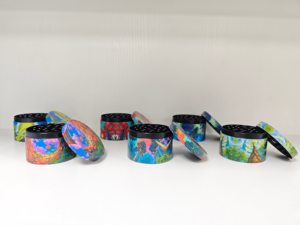 Round Zinc Alloy Manual Modern <b>Herb</b> <b>Grinder</b> 63mm with Full Printed Art Design for Accessory - Product Image 6