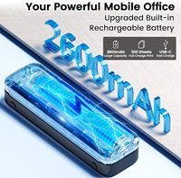 Phomemo M832 A4 Printer Dokumen Thermal Nirkabel Portabel 300DPI Resolusi Tinggi 2600mAh Isi Ulang Tanpa Tinta untuk Bisnis