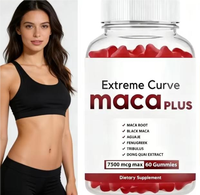 Gummies Black Maca Plus pour adultes, pour des fesses plus volumineuses et une vitalité accrue - 2 gummies par portion, booster fessier