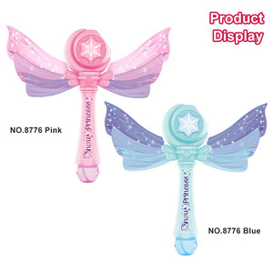 Varita <span class=keywords><strong>de</strong></span> Burbujas <span class=keywords><strong>de</strong></span> Princesa <span class=keywords><strong>de</strong></span> Doble Color (Rosa/Azul) <span class=keywords><strong>de</strong></span> Calidad LEZA BABY, Venta al por Mayor, Soplador <span class=keywords><strong>de</strong></span> 10 Orificios con Luces LED y Música - Product Image 6