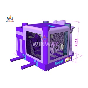 K-POP Quỷ thương mại Inflatable lâu đài trượt Combo với Blower - Product Image 3