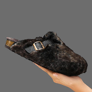 Popolari Pantofole Invernali <span class=keywords><strong>Pelose</strong></span> e Morbide per Coppie, <span class=keywords><strong>Ciabatte</strong></span> da Uomo, Pantofole da Donna Stile Coreano, Mezze Pantofole da Esterno - Product Image 3