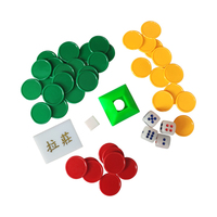 Vente directe usine : Ensemble de tuiles de mahjong classiques en acrylique transparent, texture durable, pour divertissement familial à domicile