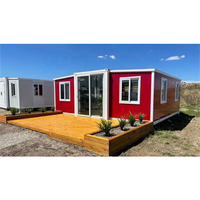 Maison préfabriquée en conteneur pliable de 20 pieds à énergie éolienne Maison en conteneur intelligente empilable de luxe à énergie solaire 3 en 1 de 40 pieds