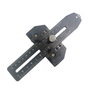 Plantilla de instalación de puertas de gabinete de aluminio, guía de perforación multifunción <span class=keywords><strong>para</strong></span> <span class=keywords><strong>bisagras</strong></span> de gabinetes colgantes/de pared, accesorio <span class=keywords><strong>para</strong></span> carpintería - Product Image 1