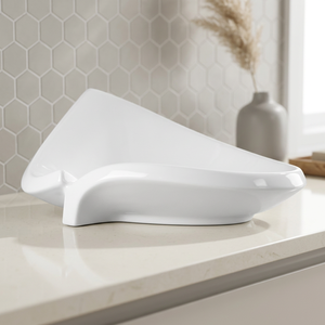 อ่างล้างหน้า lavabo พอร์ซเลนทรงกลมสำหรับห้องครัวห้องน้ำบ้านเซรามิคสุขภัณฑ์อ่างล้างหน้าอินเดีย - Product Image 3