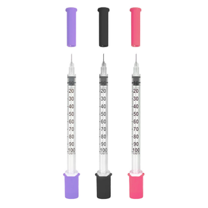 Seringue à <span class=keywords><strong>insuline</strong></span> stérile jetable 0,3 cc 0,5 cc 1 cc 29G 30G 31G pour injection d'<span class=keywords><strong>insuline</strong></span> aux patients diabétiques - Product Image 1