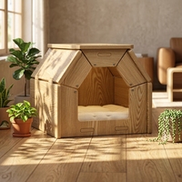 Table de rangement pour animaux de compagnie en bois massif - Directement de l'usine
