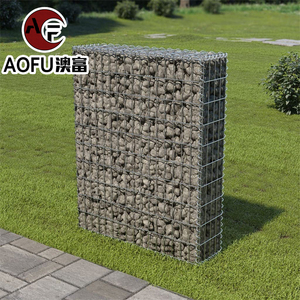 Panier en maille de Gabion de haute qualité avec <span class=keywords><strong>pierre</strong></span> remplie 2x1x1 boîte de jardins décoratifs Gabions <span class=keywords><strong>pierre</strong></span> Cage blocs de mur de soutènement - Product Image 4