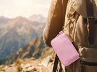 Petite bourse à monnaie en polyester avec fermeture éclair, mini portefeuille, porte-cartes, sac à monnaie, pochette à monnaie unisexe, mignonne, portable, de haute qualité, tendance