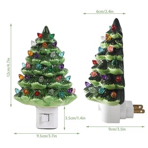 Luz nocturna para árbol de Navidad, luz nocturna vintage para árbol de Navidad, lámpara LED multifuncional divertida para decoración de dormitorio - Product Image 6