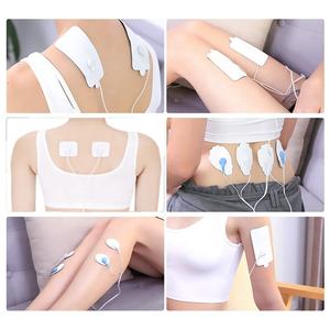 Hydrogel Film diri perekat Tens elektroda 50x50 perekat dapat digunakan kembali bantalan elektroda bantalan puluhan Unit 3.5Mm tombol elektroda-Patch - Product Image 6