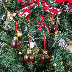 Boules <span class=keywords><strong>de</strong></span> Noël <span class=keywords><strong>en</strong></span> <span class=keywords><strong>plastique</strong></span> transparentes <span class=keywords><strong>de</strong></span> taille moyenne, décorations <span class=keywords><strong>de</strong></span> Noël, boules <span class=keywords><strong>de</strong></span> Noël festives remplies <span class=keywords><strong>de</strong></span> liqueur - Product Image 6