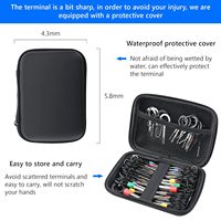 Kit de 82 outils de réparation automobile pour l'extraction de connecteurs de fils et de bornes, extracteurs de broches et outils de démontage de fiches et de bornes