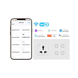 Tuya Smart Touch Wifi Switch 8 Way Remote Control With Alexa Voice Support For Home Automation - Product Image 1
