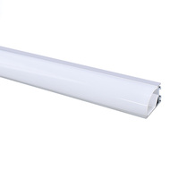 Perfil de Aluminio para Tiras LED de 14*20mm, Canal para Luz LED, Cubierta de Plástico, Ángulo de 45 Grados, Material de Aluminio
