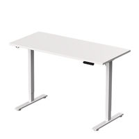 Bureau debout électrique moderne de qualité commerciale à double moteur avec structure métallique pour bureau à domicile