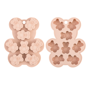 Moule à glaçons en silicone en forme d'ours en peluche pour boissons froides <span class=keywords><strong>au</strong></span> café, <span class=keywords><strong>au</strong></span> <span class=keywords><strong>lait</strong></span> et <span class=keywords><strong>au</strong></span> thé, moule à crème glacée - Product Image 1