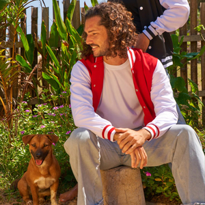 Chaqueta Deportiva Informal Unisex Ultifresh, Estilo Universitario, Ligera, Cortavientos de Poliéster, Cierre de Botones, Capucha, Otoño - Product Image 3