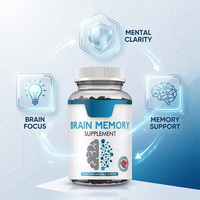 Ausreson Brain Booster : Gommes à la phosphatidylsérine, fibres alimentaires, soutien de la santé, Alpha GPC, vitamines B6 et B12 pour la mémoire cérébrale