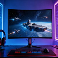 Snelle verzending 34 inch 4K ultrawide kantoormonitor 3840*2160p 60Hz 4ms platte pc-werkstationmonitor