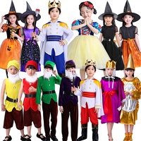 Beliebtes Komfort-Luxus-Kostüm Sieben Zwerge und Schneewittchen Halloween-Film-Cosplay-Partykostüm