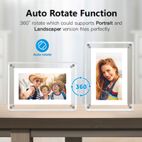 Marco Digital de Fotos de 7 Pulgadas y 4GB, Pantalla para Álbum Electrónico Multilenguaje, Ideal para Cocina o Regalo