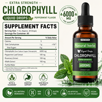Complément alimentaire à la chlorophylle OEM, herbes naturelles, gouttes liquides orales pour favoriser la digestion, réduire les odeurs corporelles, soutenir la détoxification