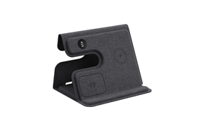 Chargeurs sans fil multifonctionnels 3 en 1 pour support de téléphone portable pliable en cuir Type C Station d'extérieur Dropshipping Trend - Product Image 2