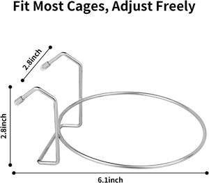 2 adet paslanmaz çelik asılı köpek kulübesi su kasesi dökülmez kolay temizlenebilir köpek sandığı aksesuarları (8oz/1cup) - Product Image 4