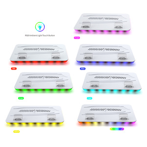แท่นชาร์จคอนโทรลเลอร์ PS5 พร้อมไฟ RGB แสงไฟสร้างบรรยากาศ พัดลมระบายความร้อน แท่นวางคู่พร้อมพอร์ต USB สำหรับ PS5 และ PS5 Slim - Product Image 4