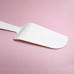 CPLA Compostable Cake Cutter Single Pack Cutting Knife Birthday Wedding Disposable PLA Cake Knife