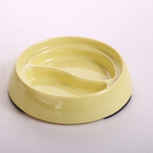 Round Slow <b>Feeder</b> Pet Bowl Non Slip Plastic <b>Cat</b> Dog Slow Eating Food Bowl - Product Image 3
