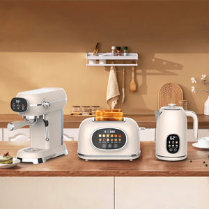 Nueva Cafetera Inteligente con Control táctil, cafetera Espresso eléctrica <span class=keywords><strong>de</strong></span> 20Bar con pantalla colorida, hervidor Digital y juego <span class=keywords><strong>de</strong></span> tostadora - Product Image 1