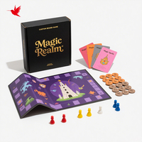 Jeux de société familiaux, plateau de jeu personnalisable, pièces et jeu de cartes sûrs, vente en gros, approvisionnement en vrac avec boîte personnalisée