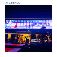 Film LED transparent auto-adhésif, écran d'affichage LED, vitrine, écran d'affichage LED