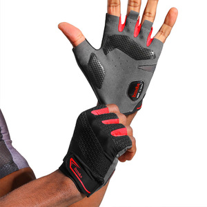 Boton Cycling Gloves <b>Half</b> Finger Non <b>Slip</b> Silicone Outdoor Bicycle Gloves Unisex Adult Summer - Product Image 5