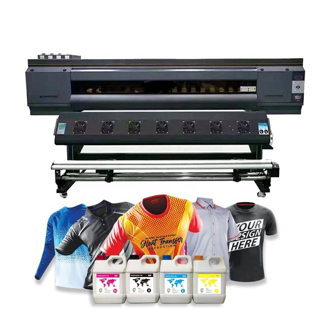 3 Head Sublimation Printer Digital Printing Textile Fabric Machine Transfer Paper Printer CF-3000 with I3200