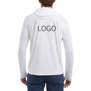 Customizable Performance Fishing Hoodie Stretch Fabric 100% Polyester Long Sleeve UV Protection Fishing Shirt - Product Image 2