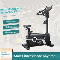 Vélo d'exercice vertical d'intérieur à alimentation directe d'usine avec fonctions intelligentes et auto-alimentation, modèle DX-9400, charge maximale 160 kg