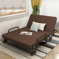 Canapés-lits pliants modernes et personnalisés à forte capacité de charge avec design à panneaux et rangement pour salon